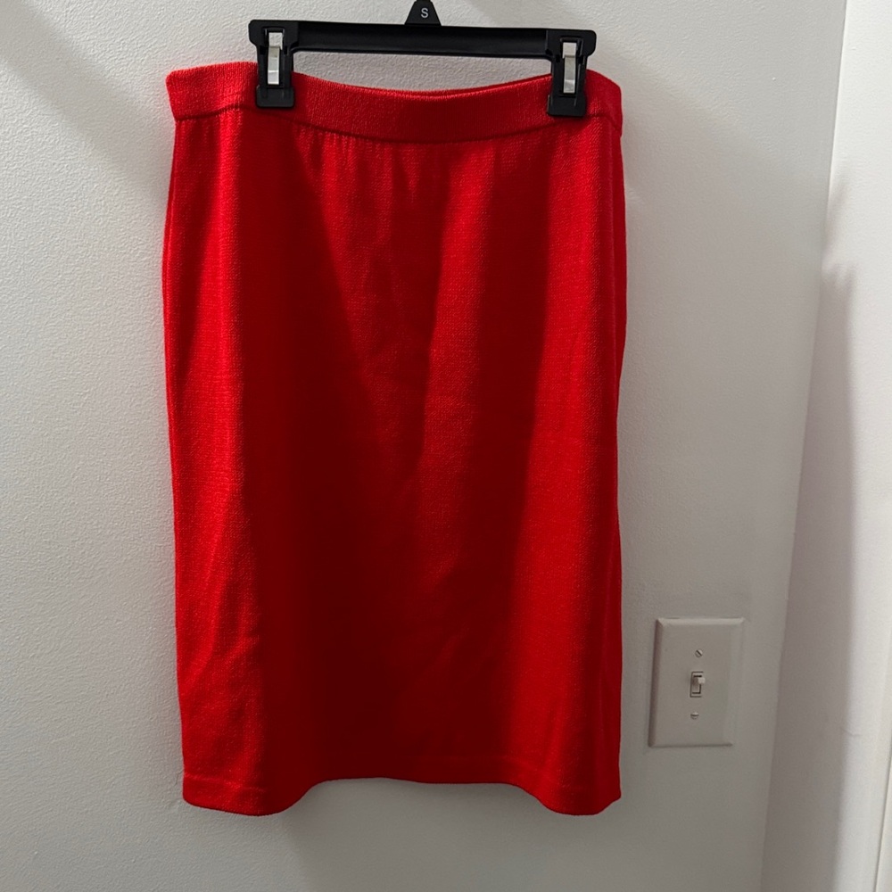 St John Red Women's Skirt